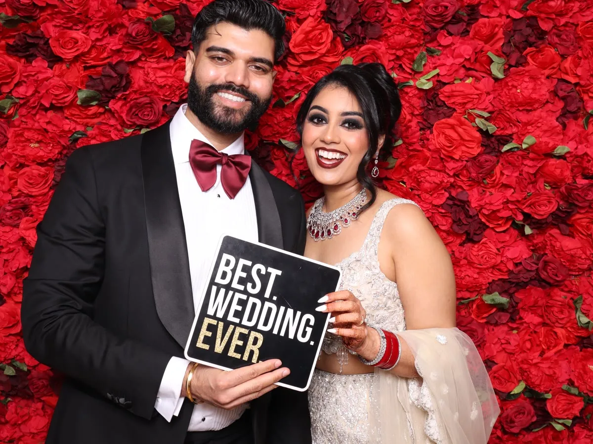 Guests at Clutch City luxury photo booth at Houston gala